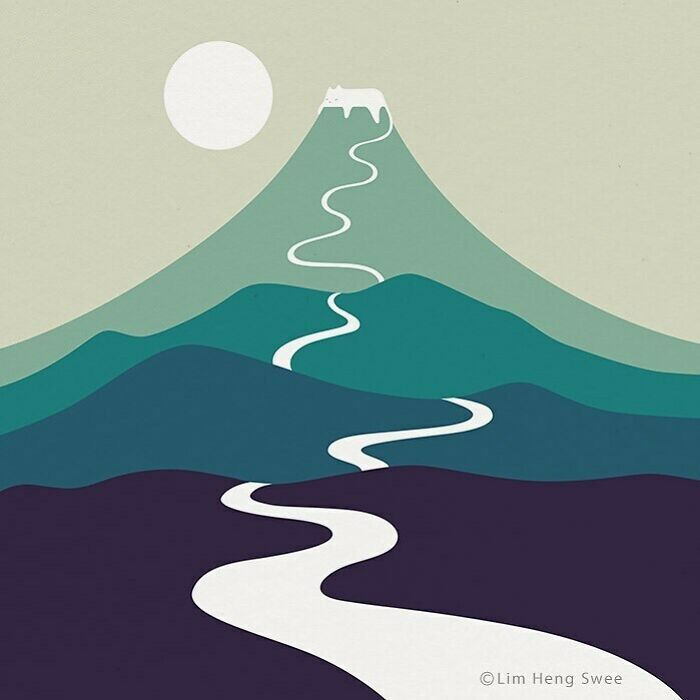 I Created 100 Illustrations To Prove That This Is The Land Of Cats. (40 Pics)