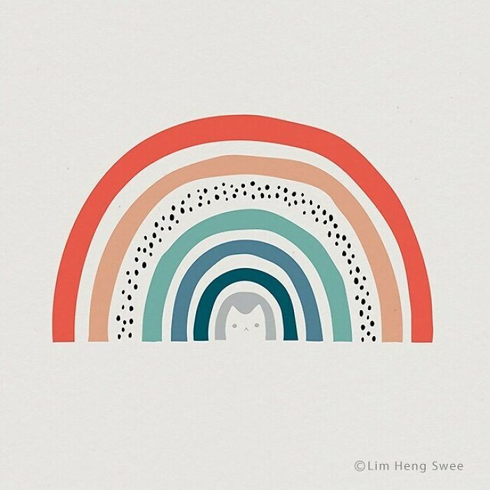 I Created 100 Illustrations To Prove That This Is The Land Of Cats. (40 Pics)