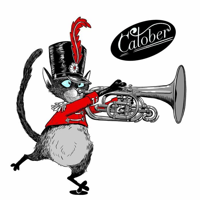 I Drew A Cat A Day For A Month