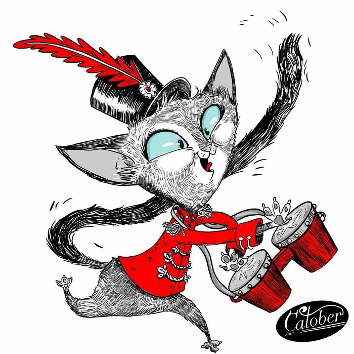 I Drew A Cat A Day For A Month