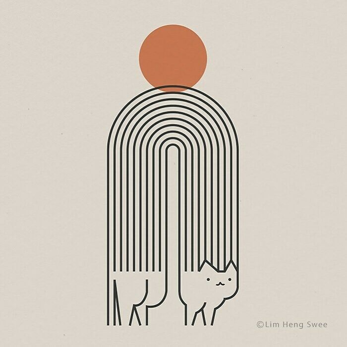 I Created 100 Illustrations To Prove That This Is The Land Of Cats. (40 Pics)