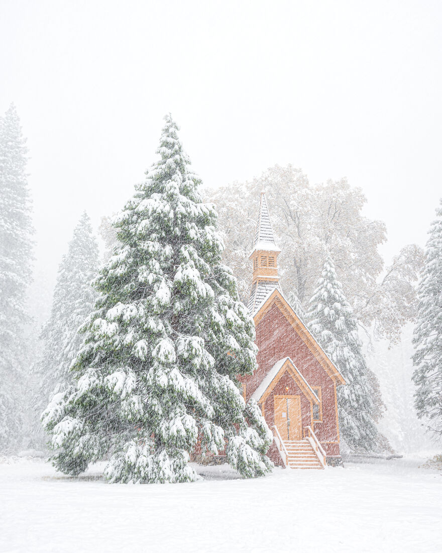 I Drove For 9 Hours (Round Trip) To Capture Fresh Snow And Fall Colors In Yosemite National Park In California I Drove For 9 Hours (Round Trip) To Capture Fresh Snow And Fall Colors In Yosemite National Park In California