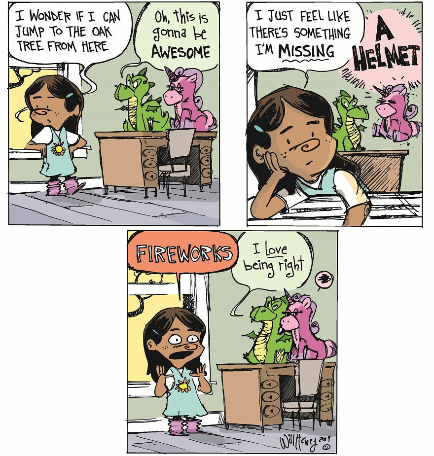 Comics Show In A Creative And Fun Way How A Little Girl Sees Life