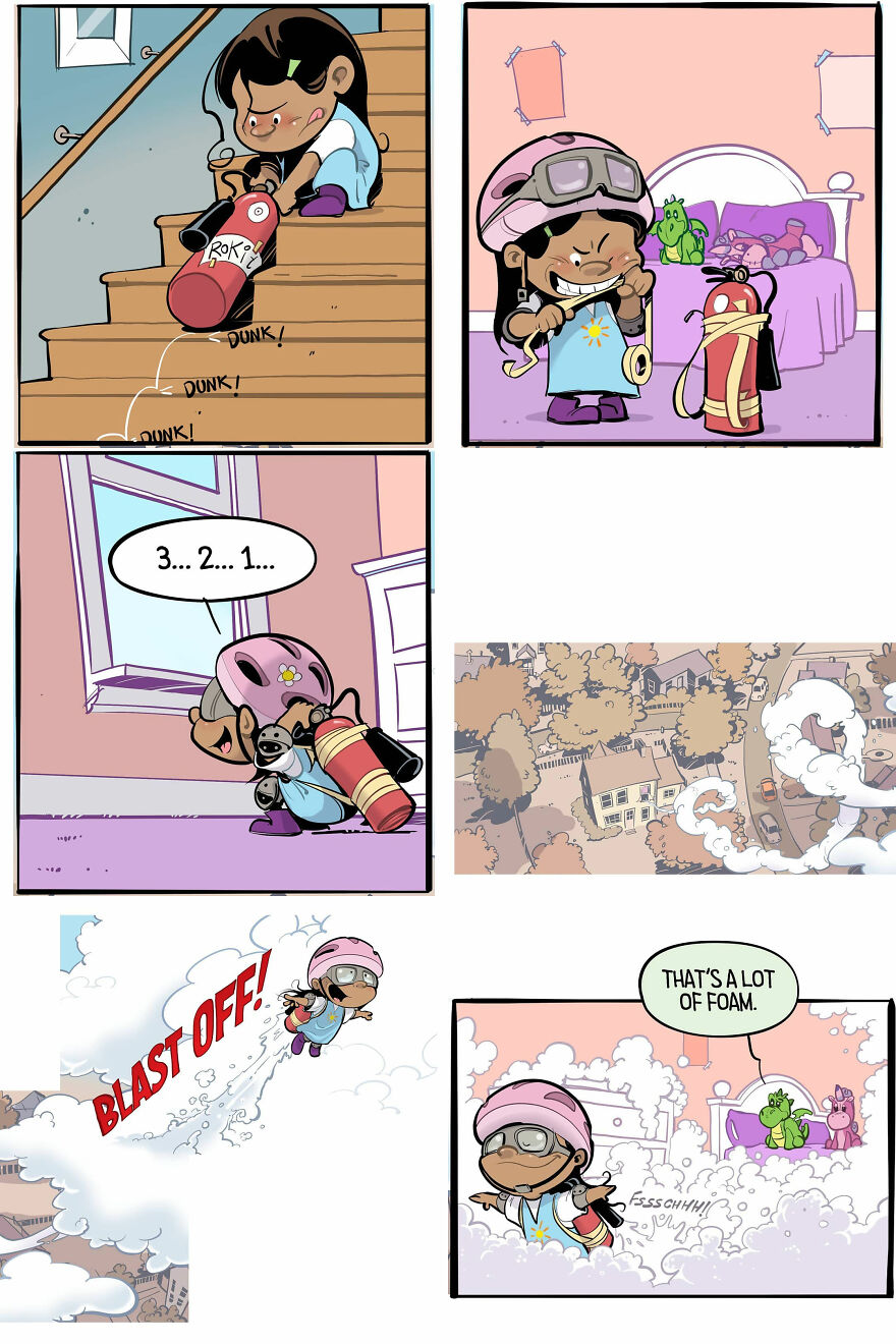 Comics Show In A Creative And Fun Way How A Little Girl Sees Life