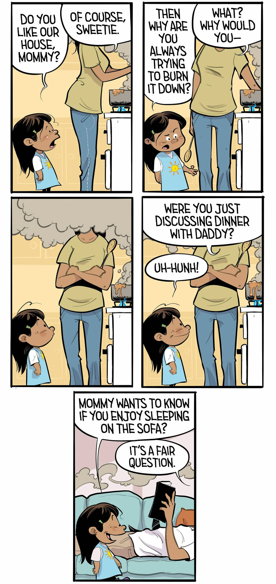 Comics Show In A Creative And Fun Way How A Little Girl Sees Life