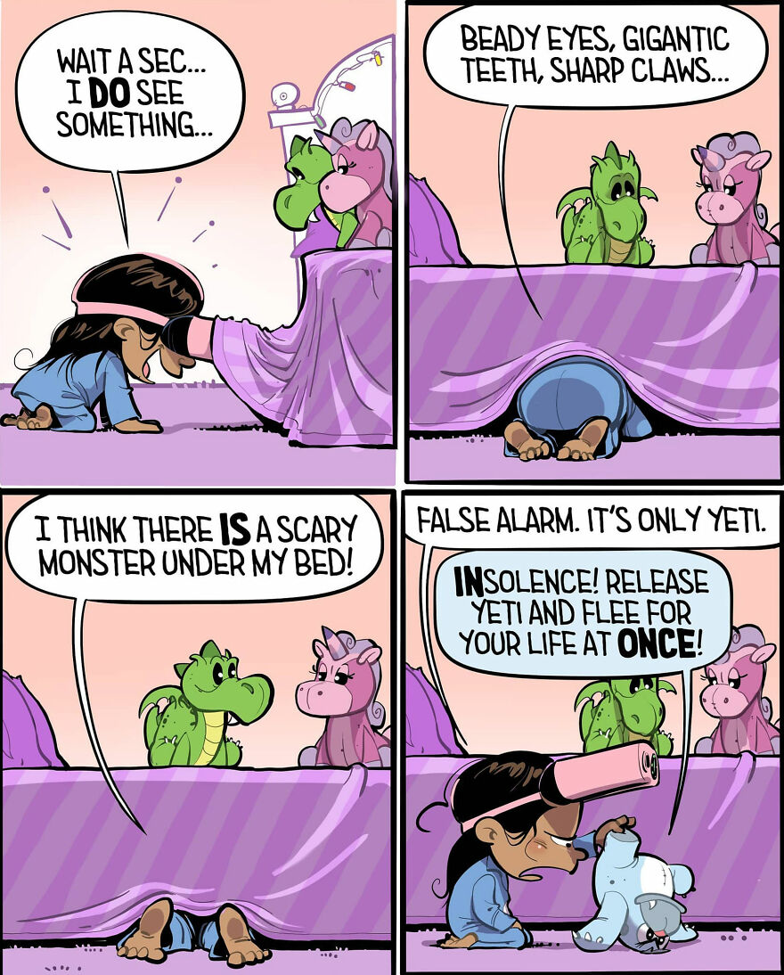 Comics Show In A Creative And Fun Way How A Little Girl Sees Life