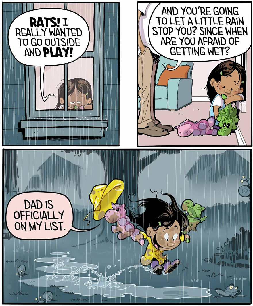 Comics Show In A Creative And Fun Way How A Little Girl Sees Life
