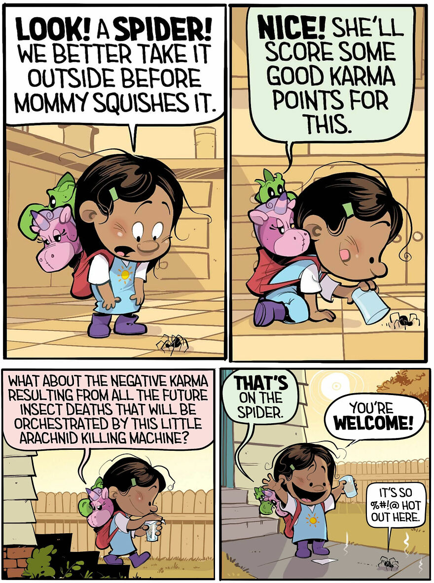 Comics Show In A Creative And Fun Way How A Little Girl Sees Life