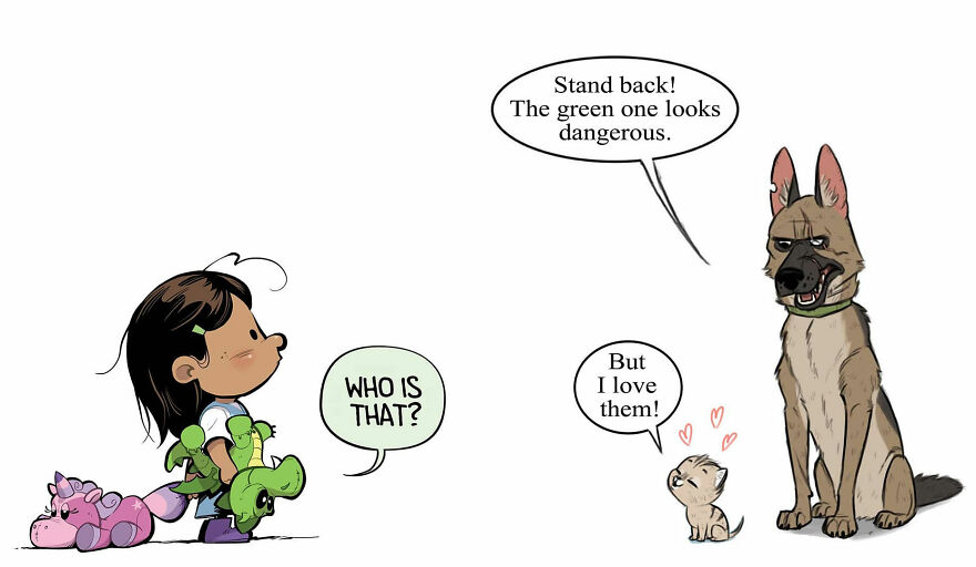 Comics Show In A Creative And Fun Way How A Little Girl Sees Life