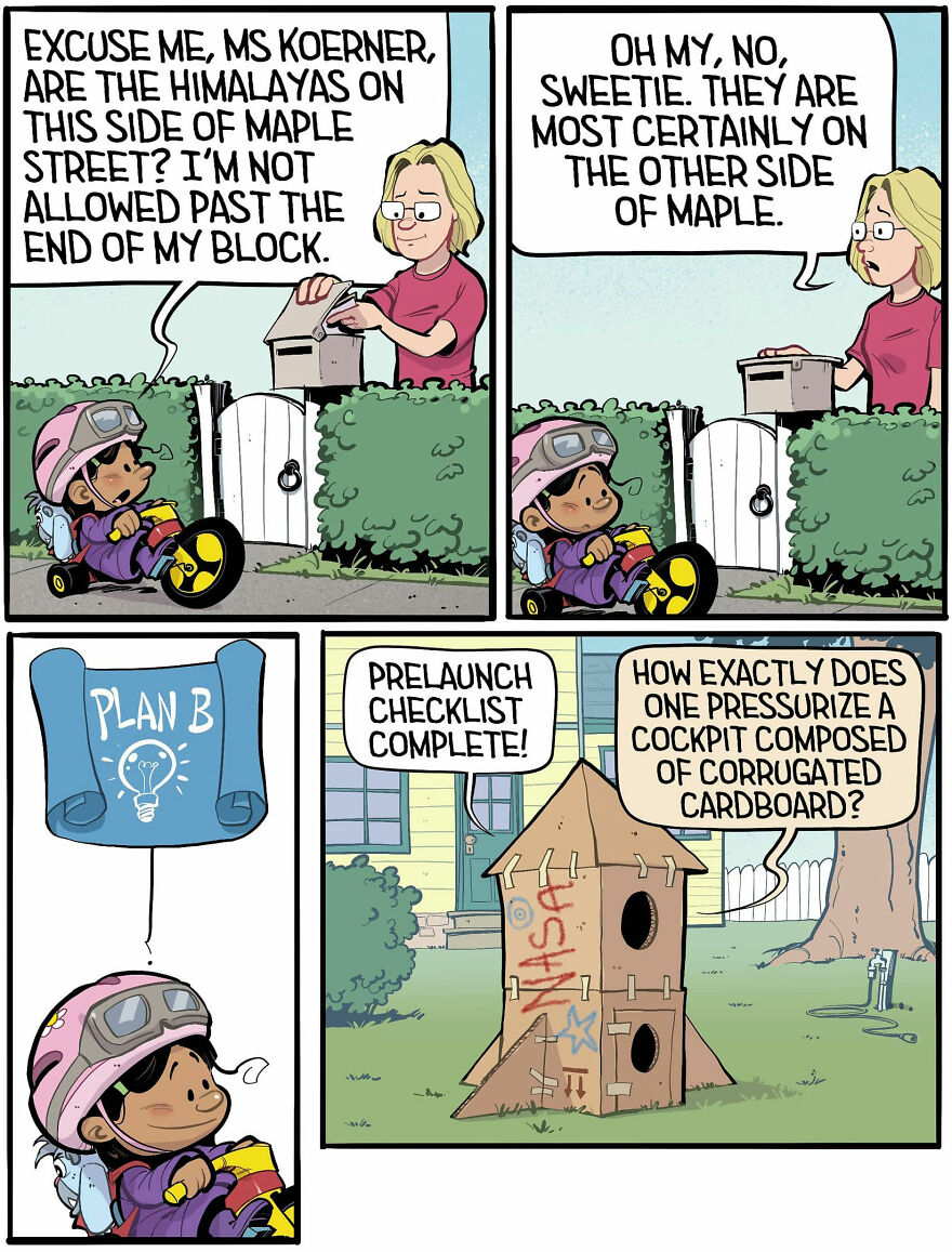 Comics Show In A Creative And Fun Way How A Little Girl Sees Life