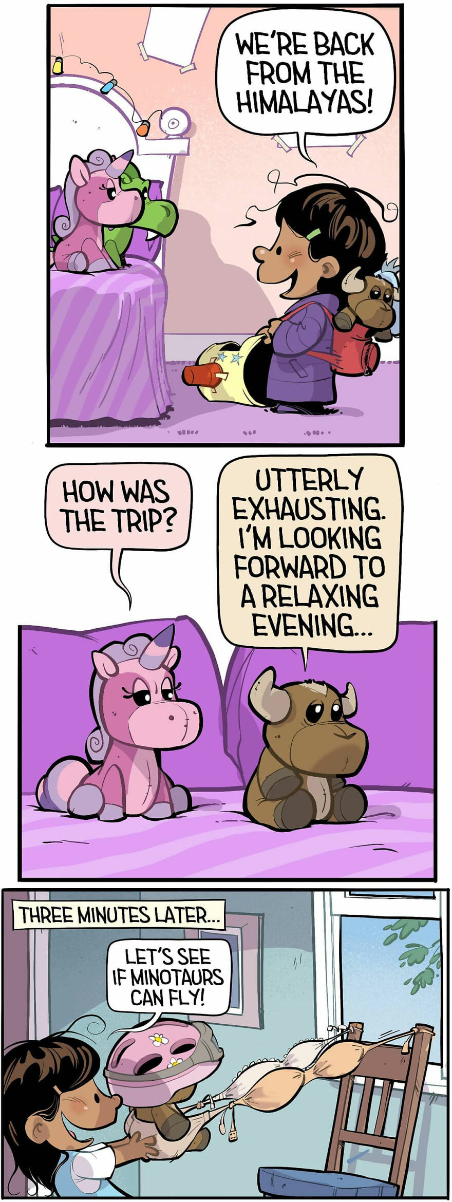 Comics Show In A Creative And Fun Way How A Little Girl Sees Life