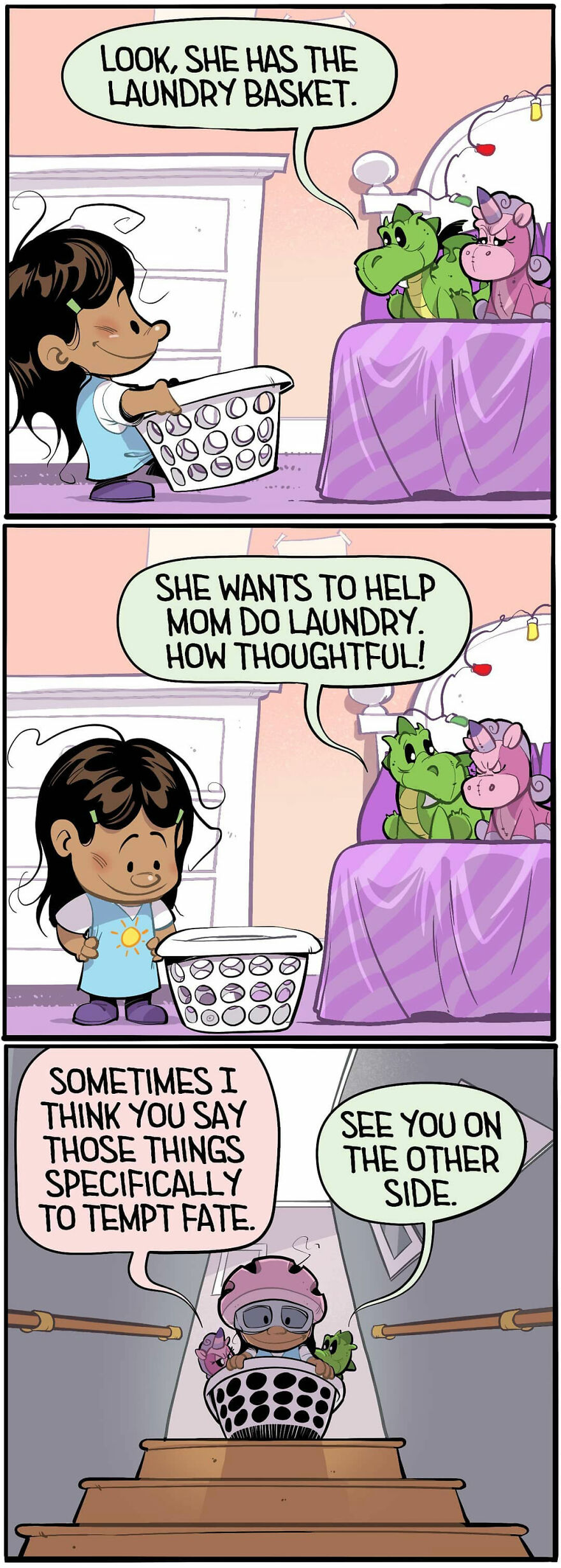 Comics Show In A Creative And Fun Way How A Little Girl Sees Life