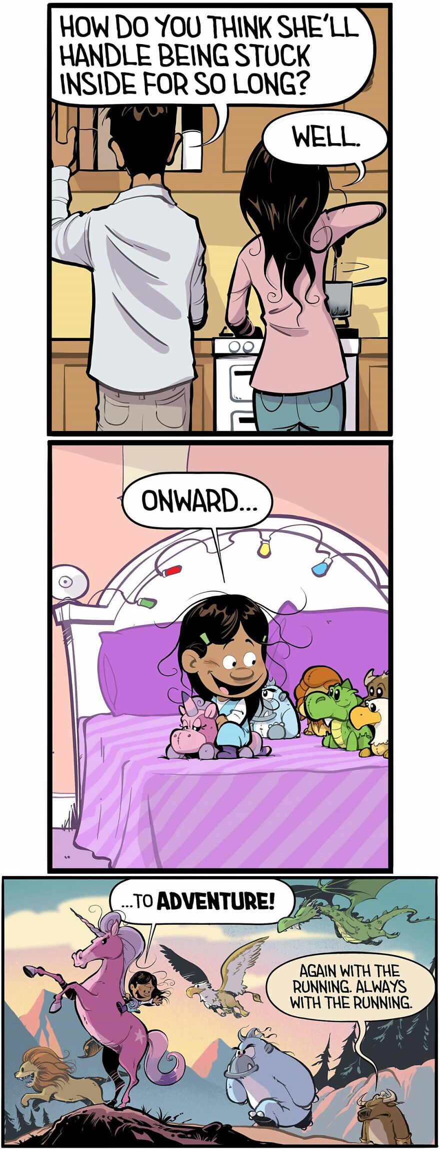 Comics Show In A Creative And Fun Way How A Little Girl Sees Life