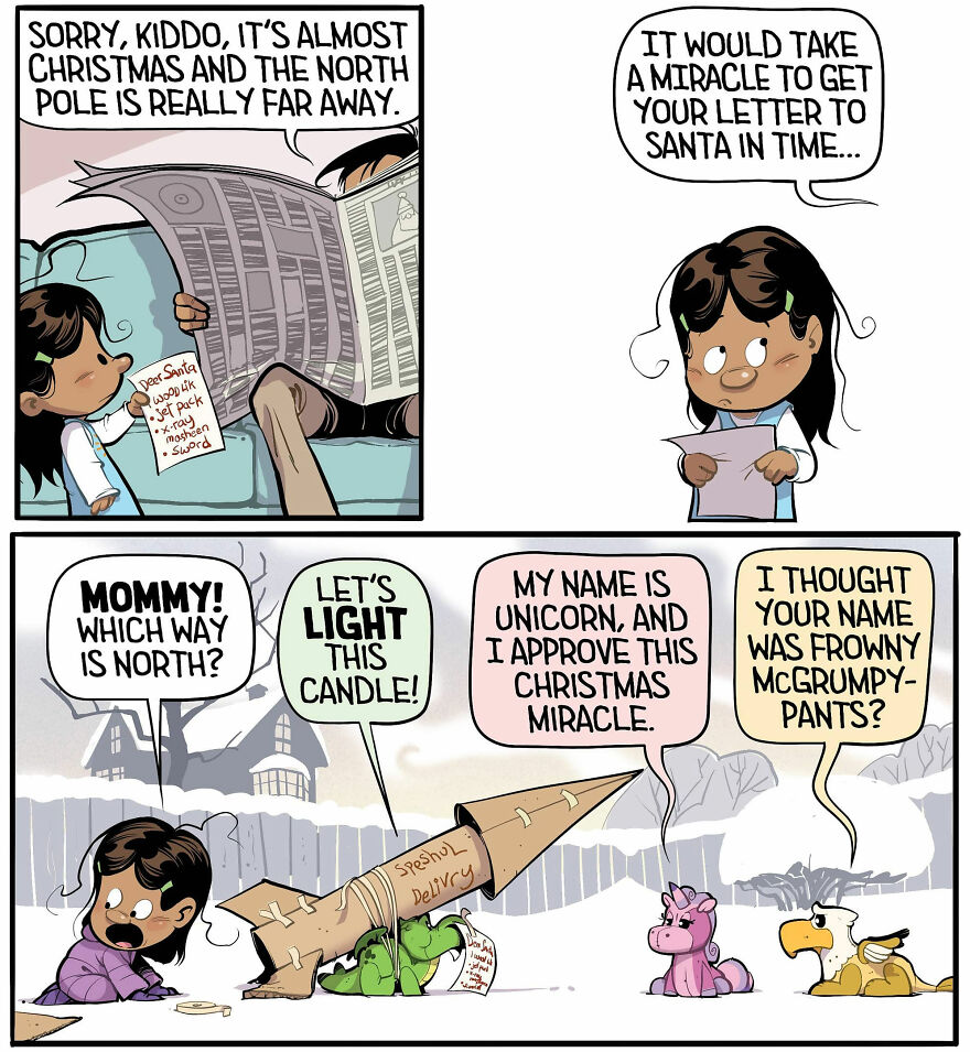 Comics Show In A Creative And Fun Way How A Little Girl Sees Life