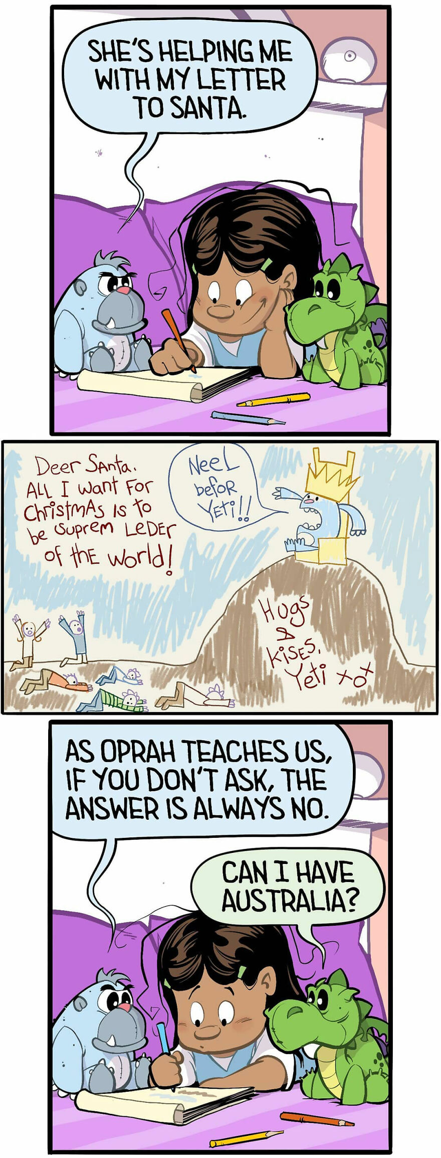 Comics Show In A Creative And Fun Way How A Little Girl Sees Life