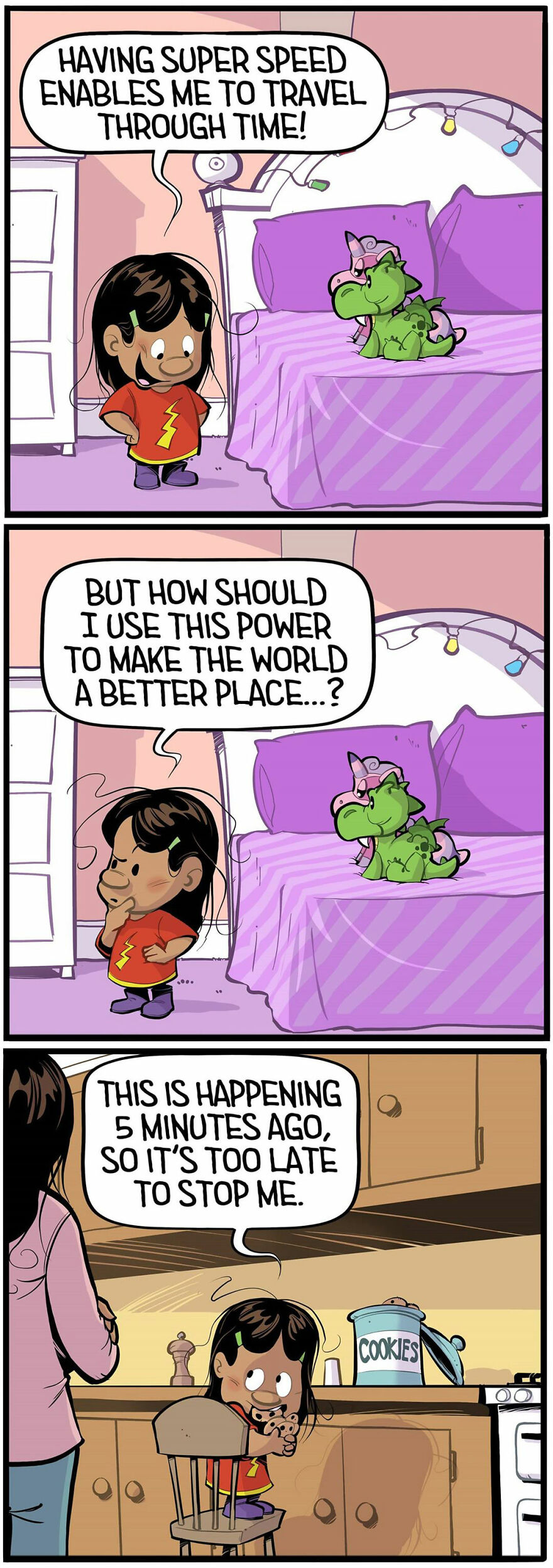 Comics Show In A Creative And Fun Way How A Little Girl Sees Life