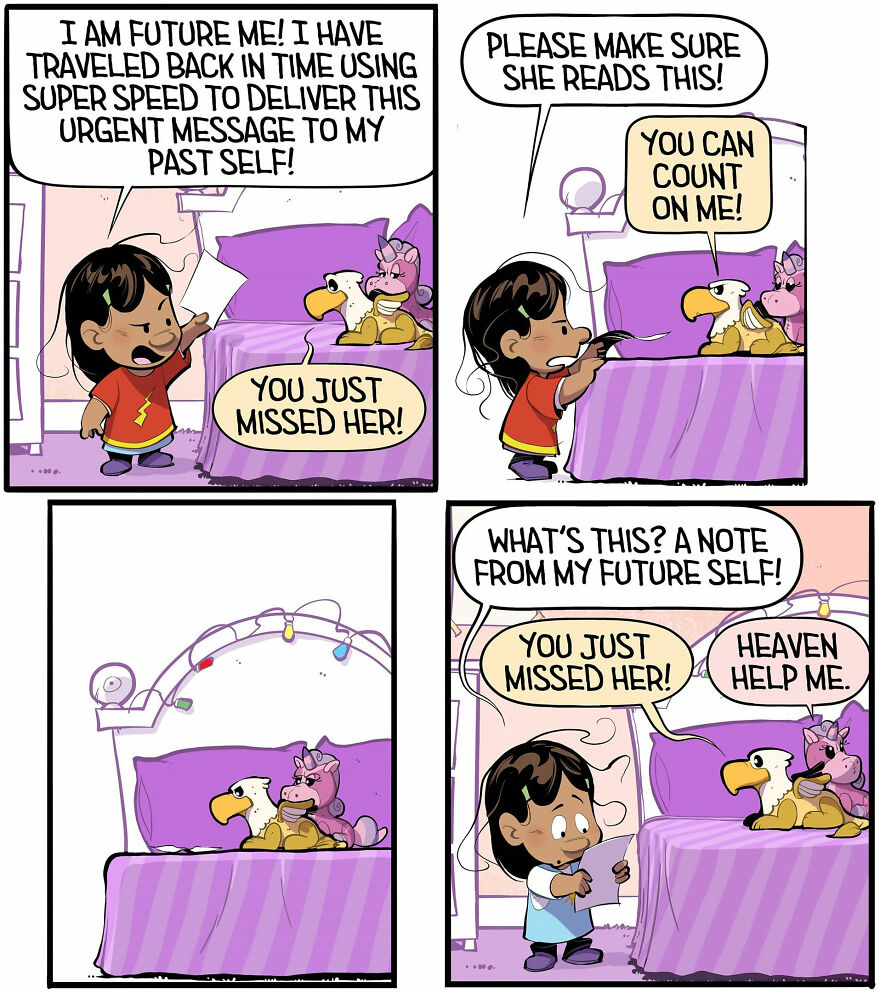 Comics Show In A Creative And Fun Way How A Little Girl Sees Life