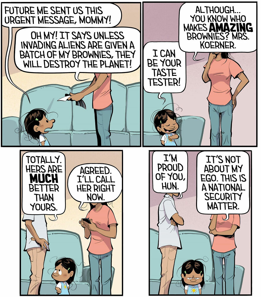 Comics Show In A Creative And Fun Way How A Little Girl Sees Life