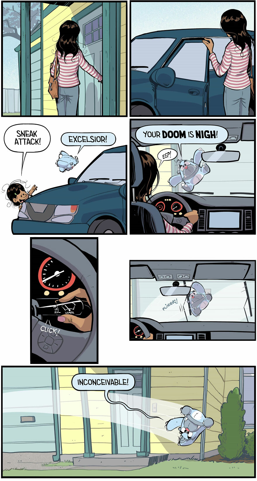 Comics Show In A Creative And Fun Way How A Little Girl Sees Life