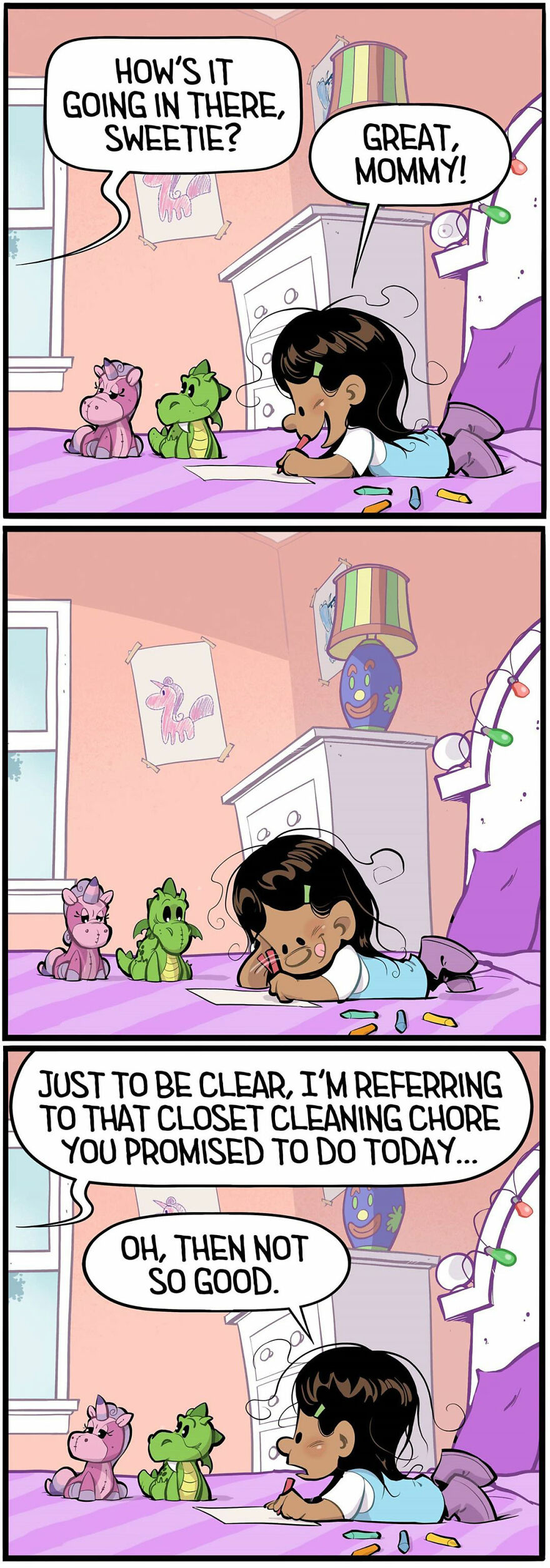 Comics Show In A Creative And Fun Way How A Little Girl Sees Life