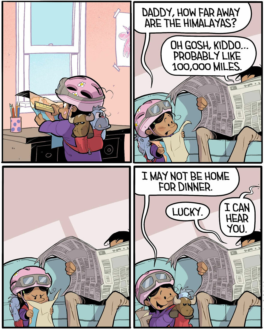 Comics Show In A Creative And Fun Way How A Little Girl Sees Life