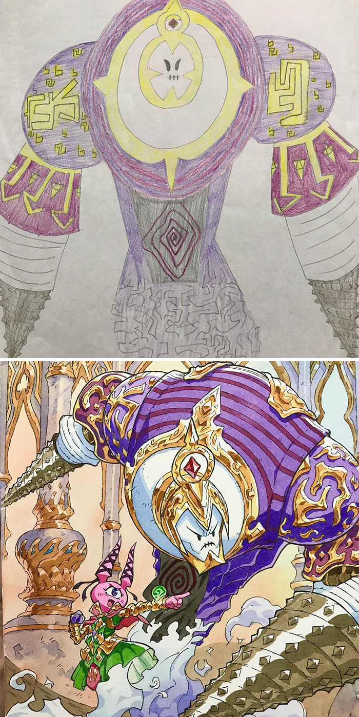 Father Transformed The Drawings Of Incredible Children Animes