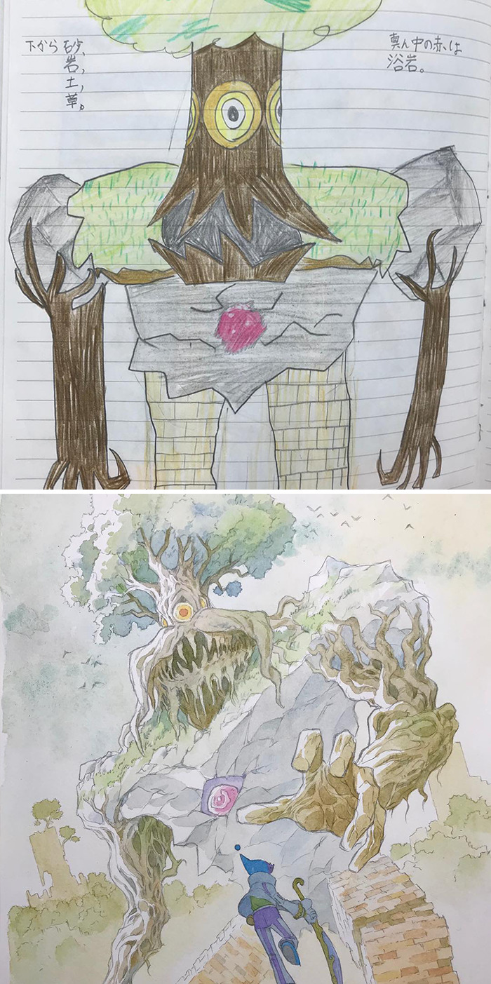Father Transformed The Drawings Of Incredible Children Animes
