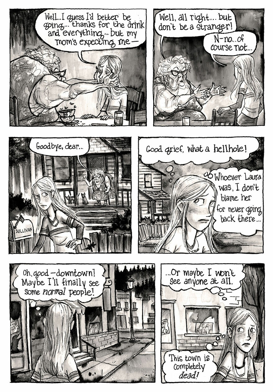 I Made A Horror Webcomic About A Small Town Hiding Terrible Secrets, Here’s Part 1