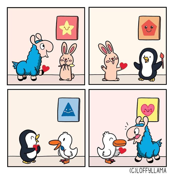 I Created A Wholesome Comic Series Featuring A Blue Llama(15 Pics)