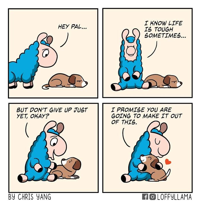 I Created A Wholesome Comic Series Featuring A Blue Llama(15 Pics)
