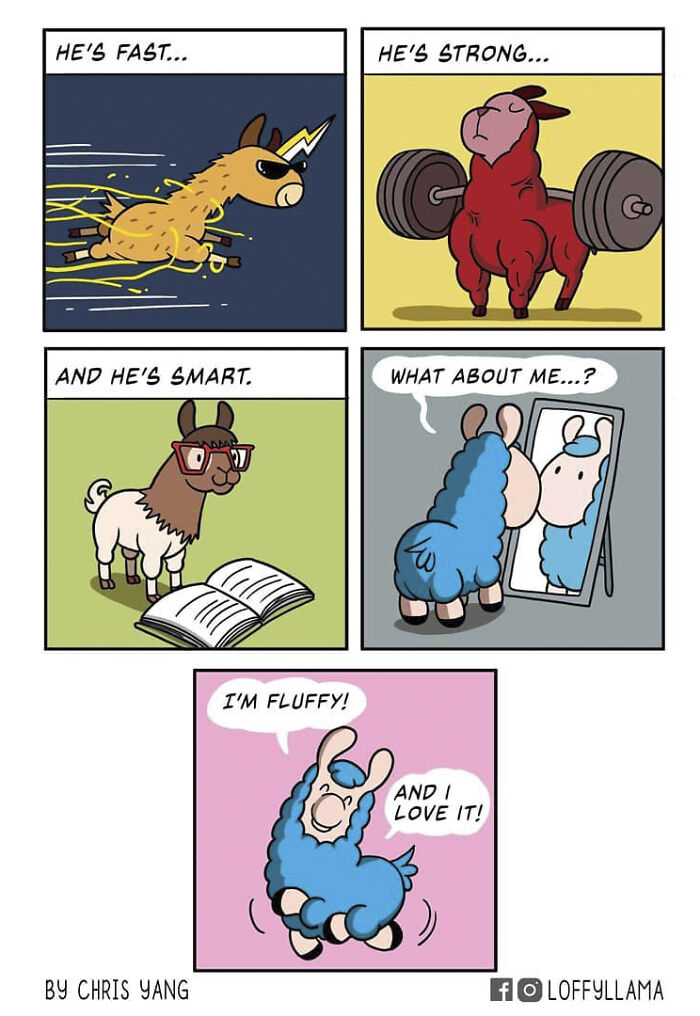 I Created A Wholesome Comic Series Featuring A Blue Llama(15 Pics)