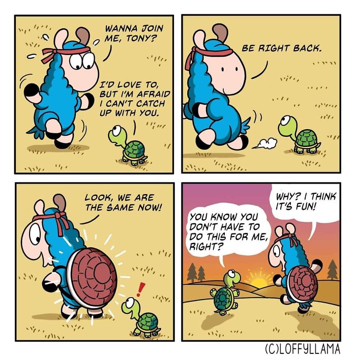 I Created A Wholesome Comic Series Featuring A Blue Llama(15 Pics)