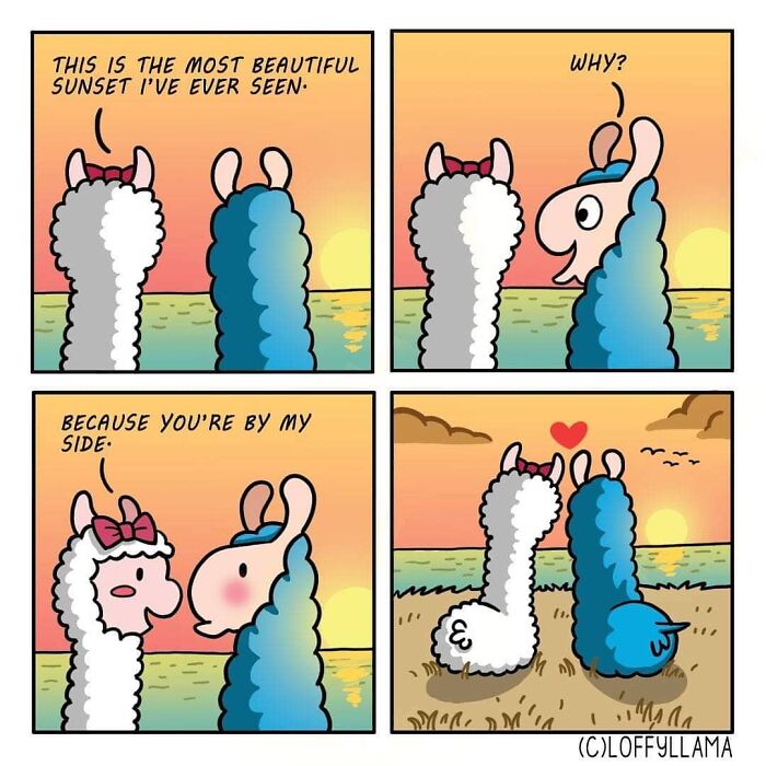 I Created A Wholesome Comic Series Featuring A Blue Llama(15 Pics)