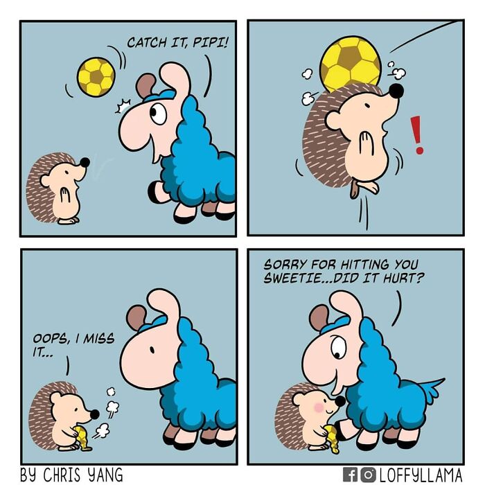 I Created A Wholesome Comic Series Featuring A Blue Llama(15 Pics)