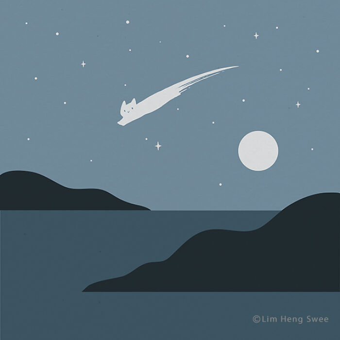 I Created 100 Illustrations To Prove That This Is The Land Of Cats. (40 Pics)