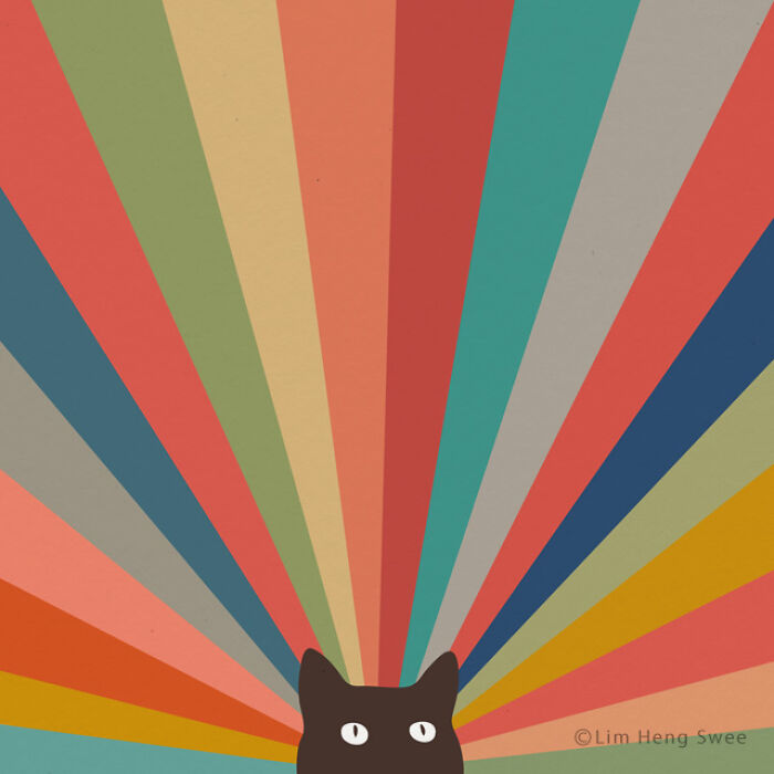 I Created 100 Illustrations To Prove That This Is The Land Of Cats. (40 Pics)