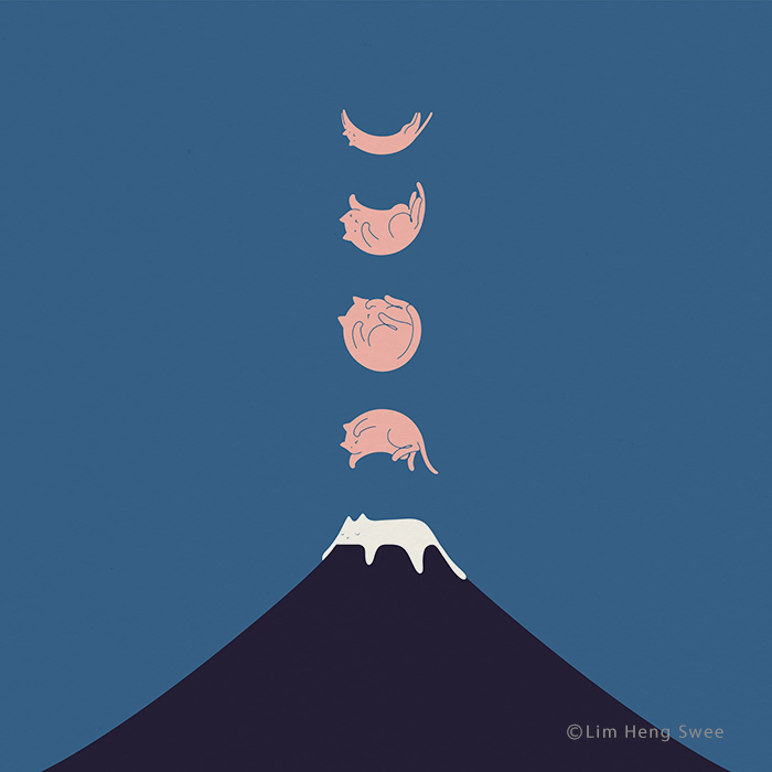 I Created 100 Illustrations To Prove That This Is The Land Of Cats. (40 Pics)