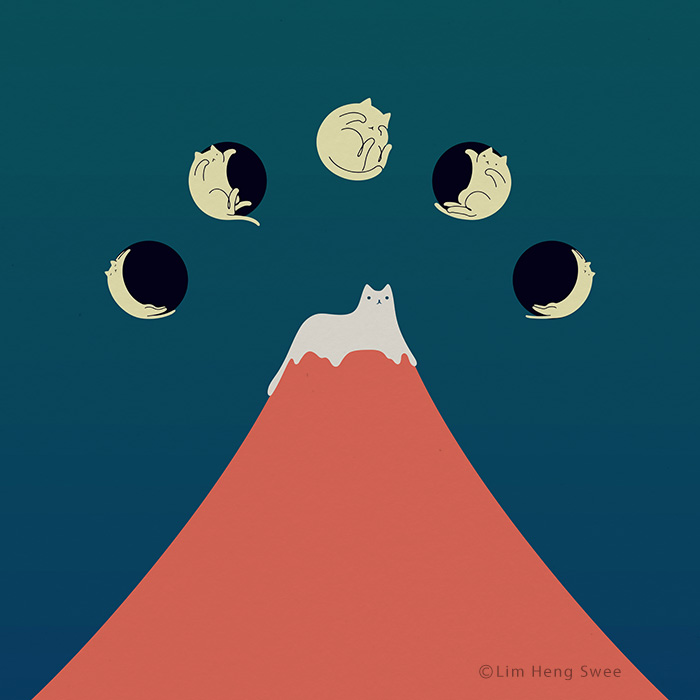 I Created 100 Illustrations To Prove That This Is The Land Of Cats. (40 Pics)