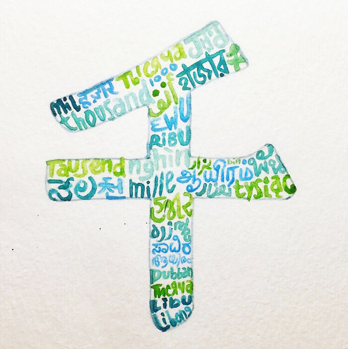 千 (Qiān) Thousand