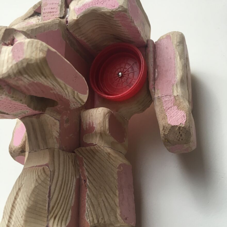 I Rediscovered A Box Of Pink Painted Scrap Wood And It Only Took A Global Lockdown To Finally Do What I Had Intended To Do With Them 7 Years Ago.