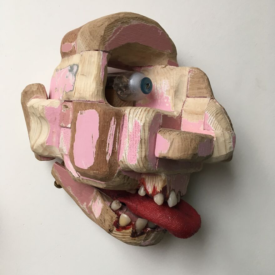 I Rediscovered A Box Of Pink Painted Scrap Wood And It Only Took A Global Lockdown To Finally Do What I Had Intended To Do With Them 7 Years Ago.