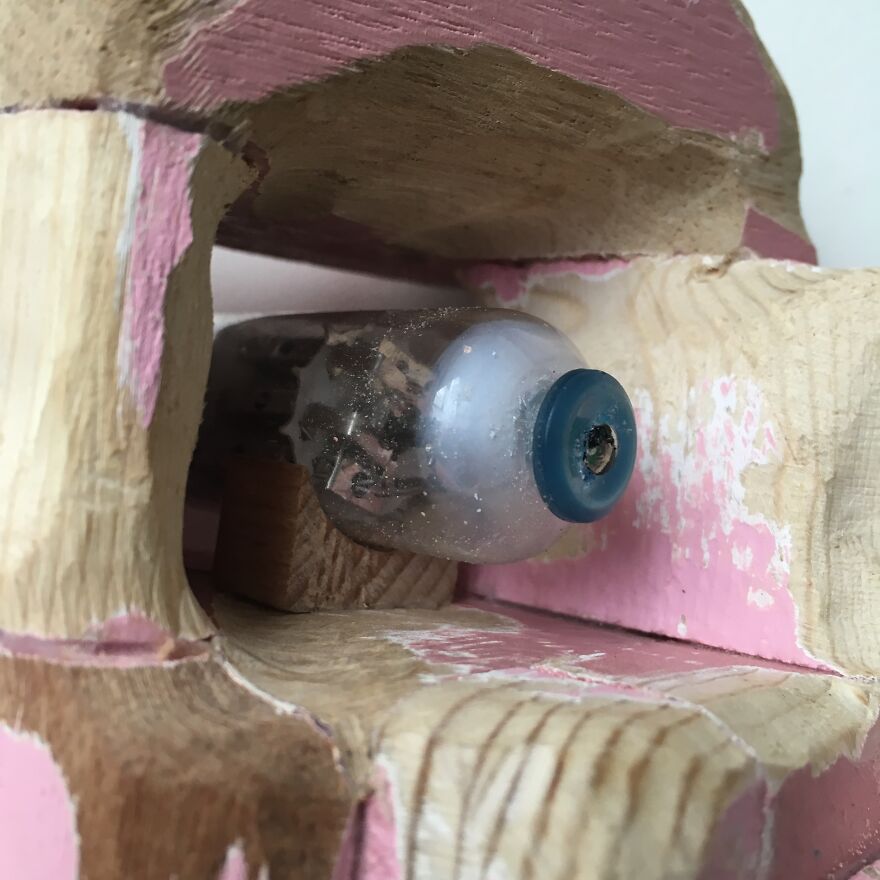 I Rediscovered A Box Of Pink Painted Scrap Wood And It Only Took A Global Lockdown To Finally Do What I Had Intended To Do With Them 7 Years Ago.