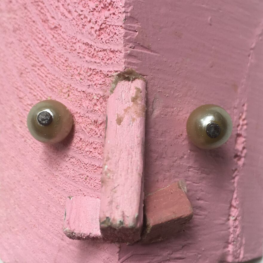 I Rediscovered A Box Of Pink Painted Scrap Wood And It Only Took A Global Lockdown To Finally Do What I Had Intended To Do With Them 7 Years Ago.