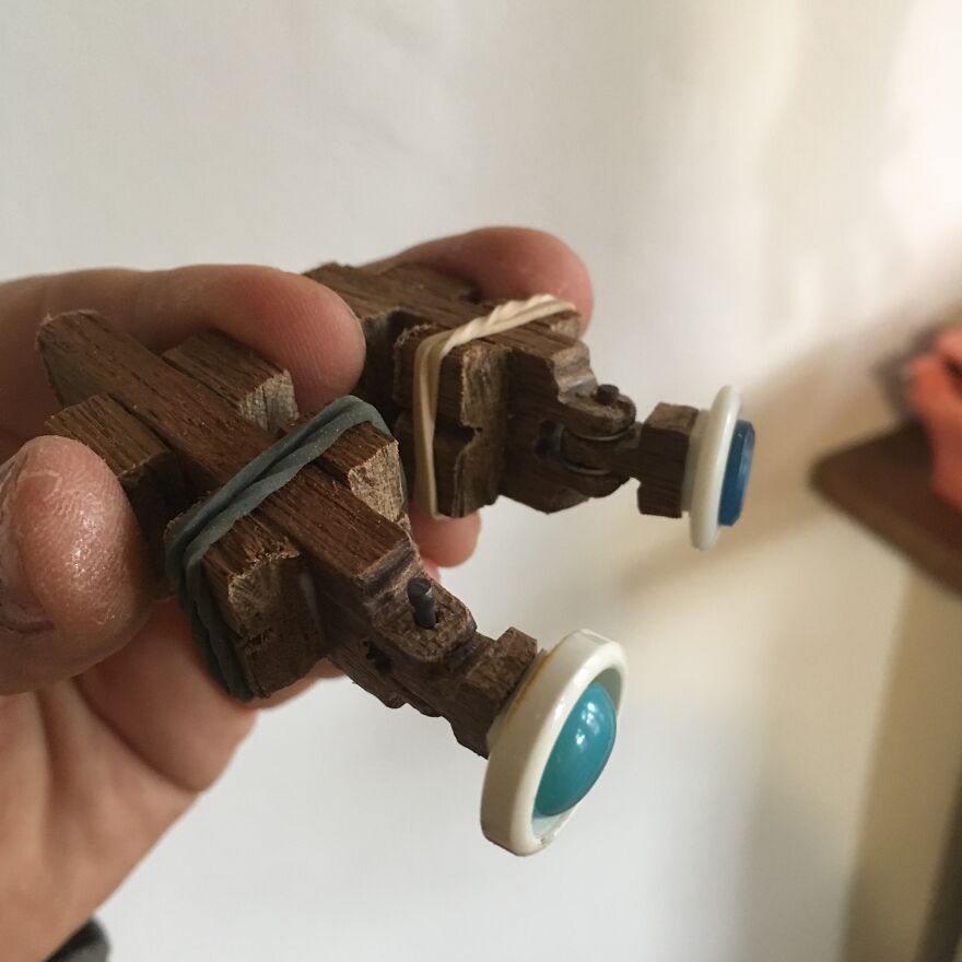 I Rediscovered A Box Of Pink Painted Scrap Wood And It Only Took A Global Lockdown To Finally Do What I Had Intended To Do With Them 7 Years Ago.