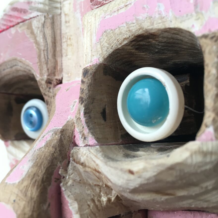 I Rediscovered A Box Of Pink Painted Scrap Wood And It Only Took A Global Lockdown To Finally Do What I Had Intended To Do With Them 7 Years Ago.