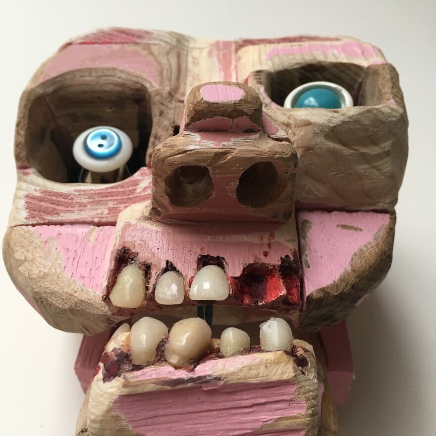 I Rediscovered A Box Of Pink Painted Scrap Wood And It Only Took A Global Lockdown To Finally Do What I Had Intended To Do With Them 7 Years Ago.