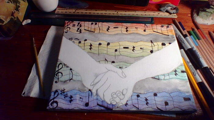 Made This For Class - I Have It Hanging Up On My Wall Now But I Think It's Pretty Cool