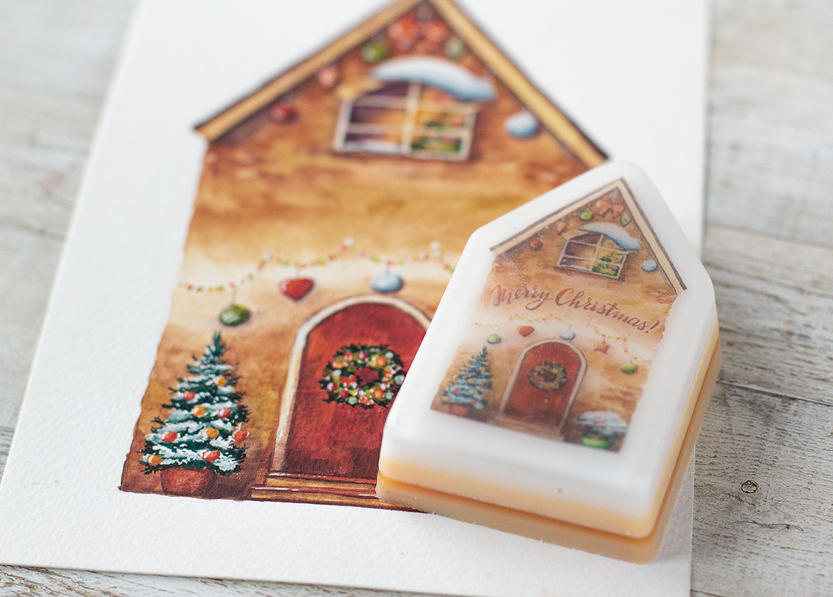 Combining Watercolors And Soap LED Me To Create These Festive Christmas Soap Houses