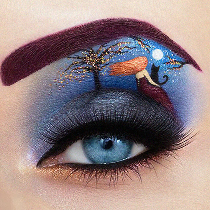 Makeup Artist Uses Her Eyes As A Canvas Creating Stunning Art