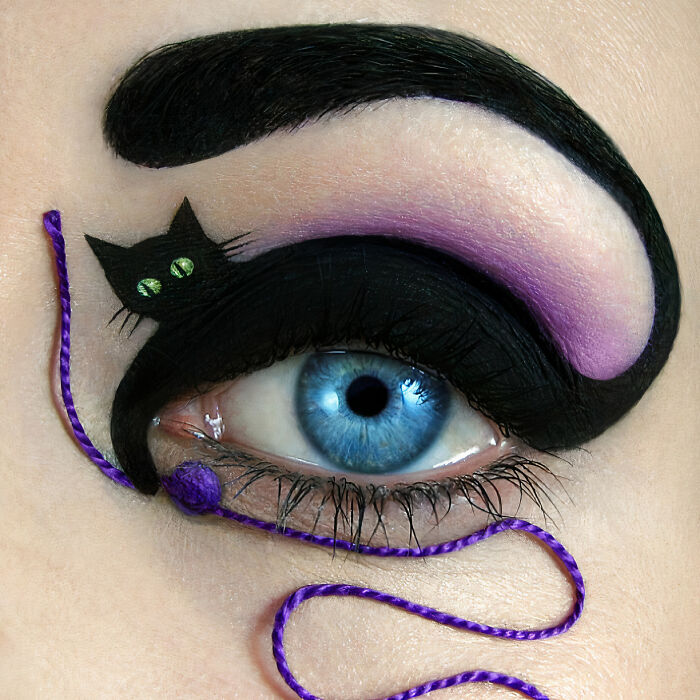 Makeup Artist Uses Her Eyes As A Canvas Creating Stunning Art